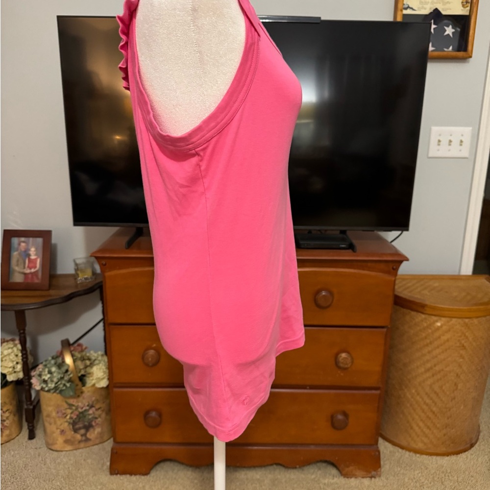 Lilly Pulitzer Pink Ruffle Tank Top - Picture 2 of 8